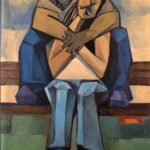 Seated Embracing Couple — AJ24 — Arif Jamil – Visual Artist