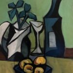 Bord i Stilhed — AJ134 — Arif Jamil – Billedkunstner