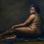 Jordbunden Figur — AJ76 — Arif Jamil – Billedkunstner