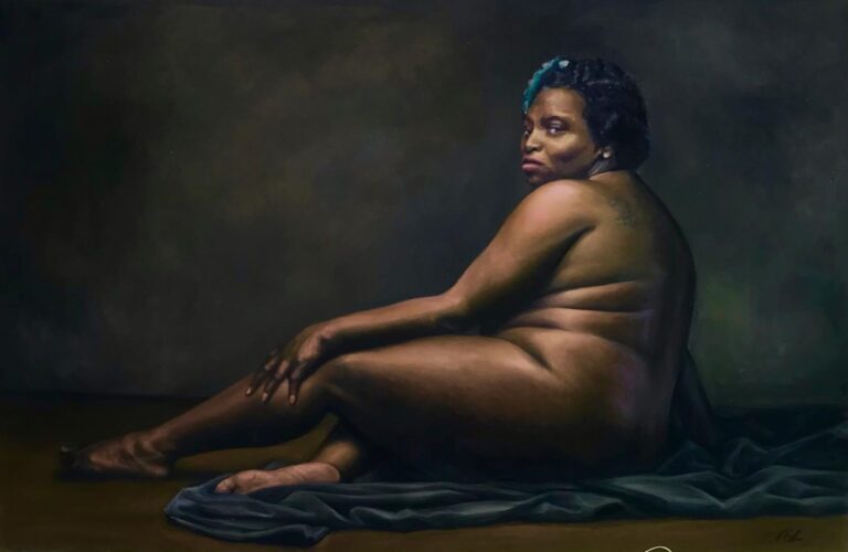 Jordbunden Figur — AJ76 — Arif Jamil – Billedkunstner