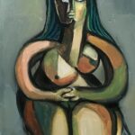 Sumerisk Figur 5 — AJ126 — Arif Jamil – Billedkunstner