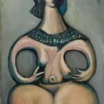 Sumerisk Figur 9 — AJ130 — Arif Jamil – Billedkunstner