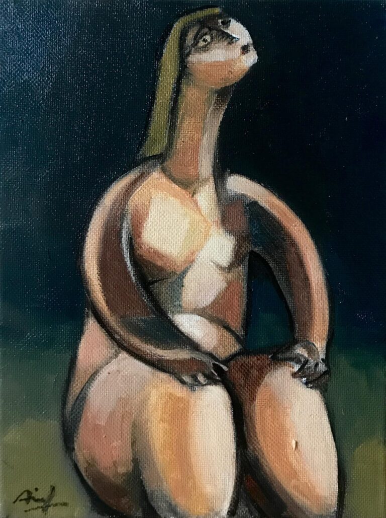 Artwork AJ125 — olie på lærred | København, 2026 — Arif Jamil