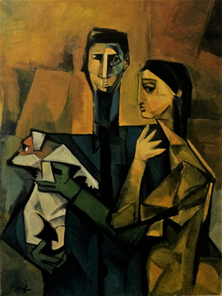 رجل وامرأة مع كلب — AJ50 — عارف جميل