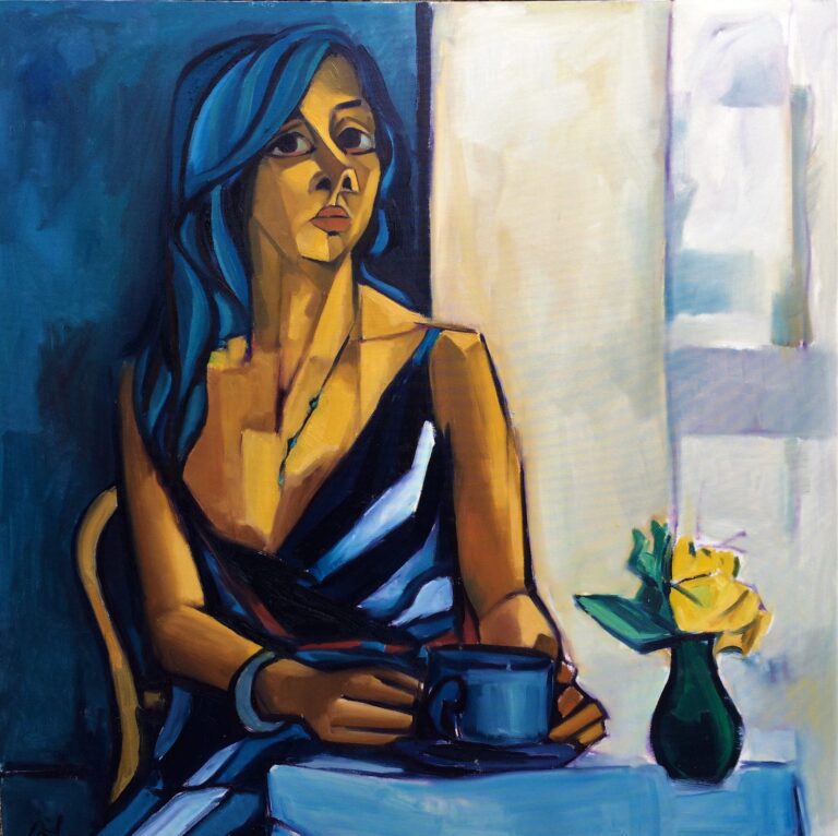 Blå Stilhed — AJ30 — Arif Jamil – Billedkunstner