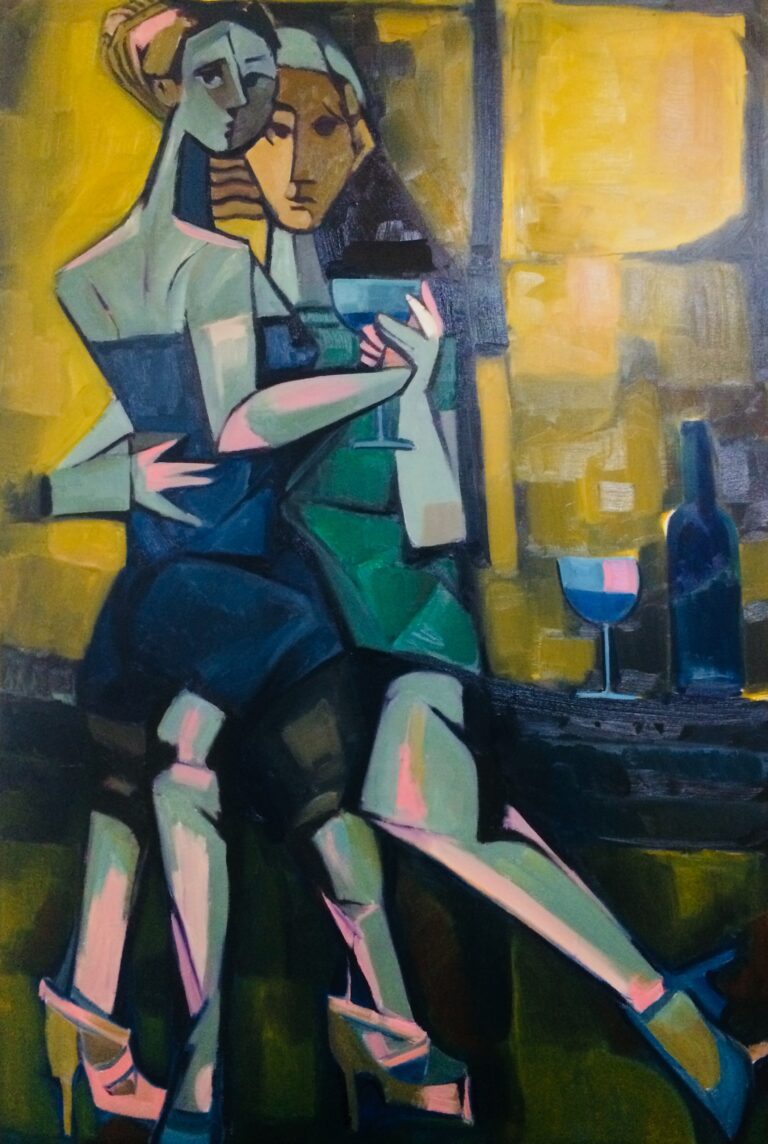 Artwork AJ18 — olie på lærred | København, 2026 — Arif Jamil