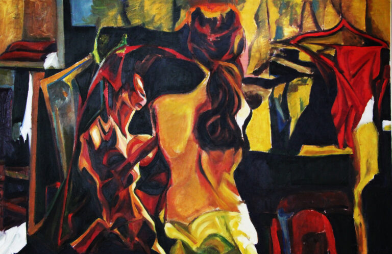 امرأة أمام المرآة — AJ25 — عارف جميل