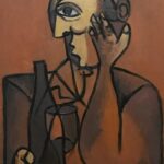 Man with a Bottle and a Glass — AJ60 — Arif Jamil – Visual Artist