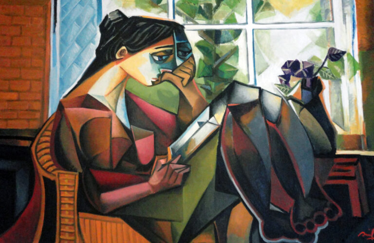 Reading Woman by the Window — AJ26 — Arif Jamil – Visual Artist