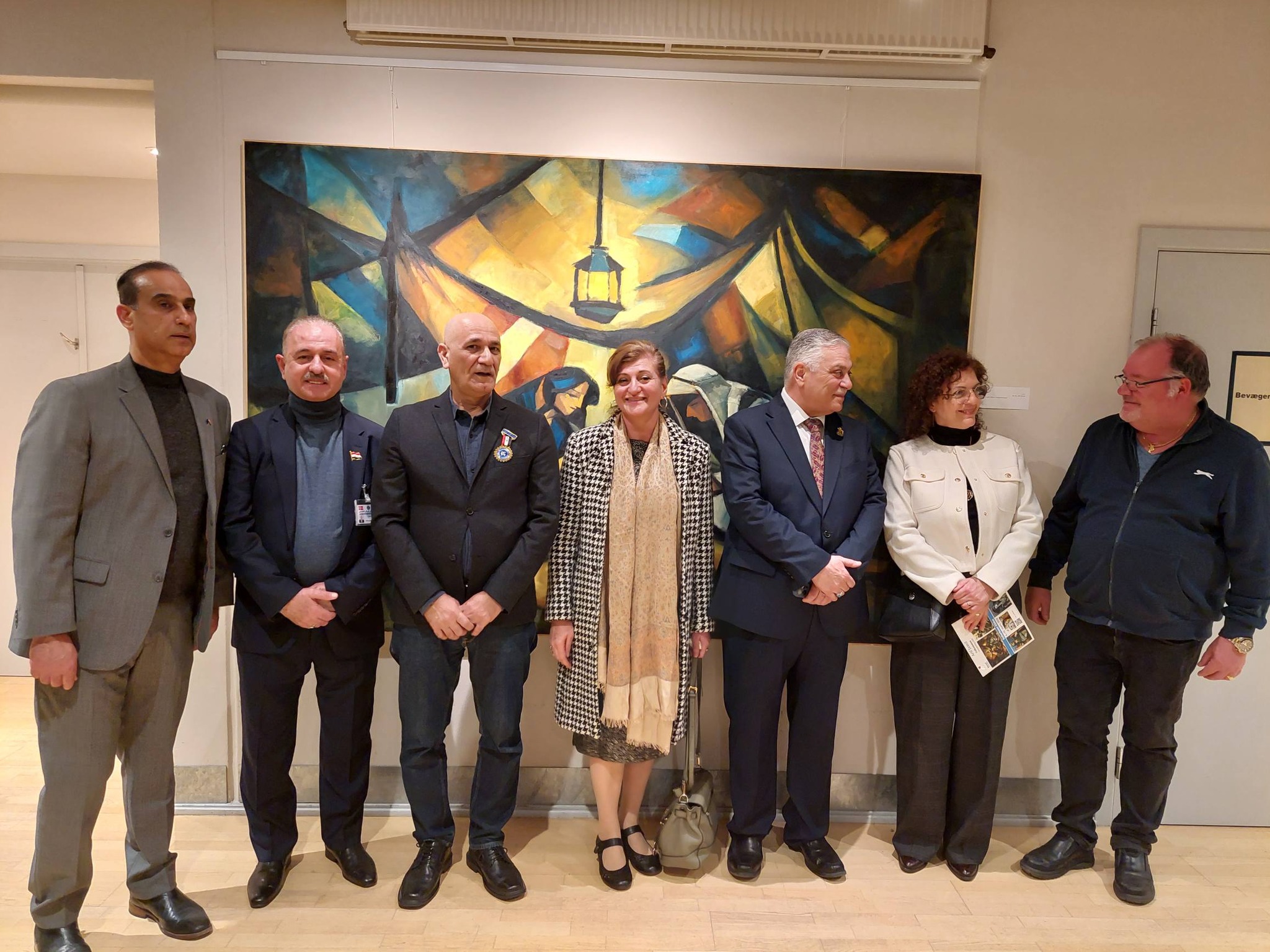 Audience at Arif Jamil solo exhibition Copenhagen 2026