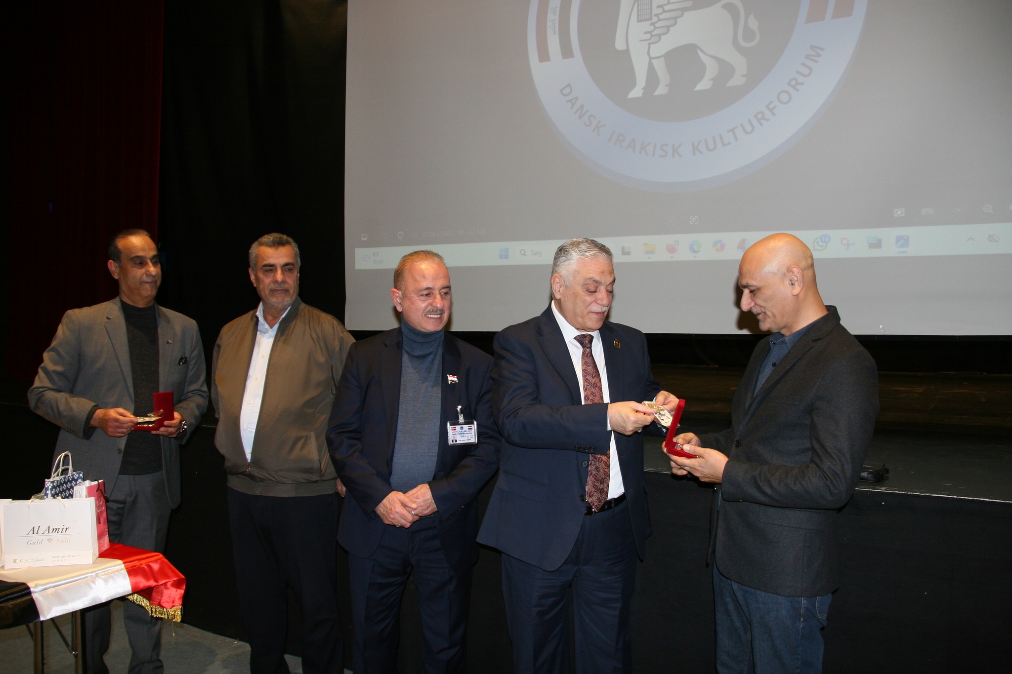 Arif Jamil receiving recognition at Copenhagen exhibition 2026