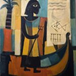 Sumerian Boat — AJ150 — Arif Jamil – Visual Artist