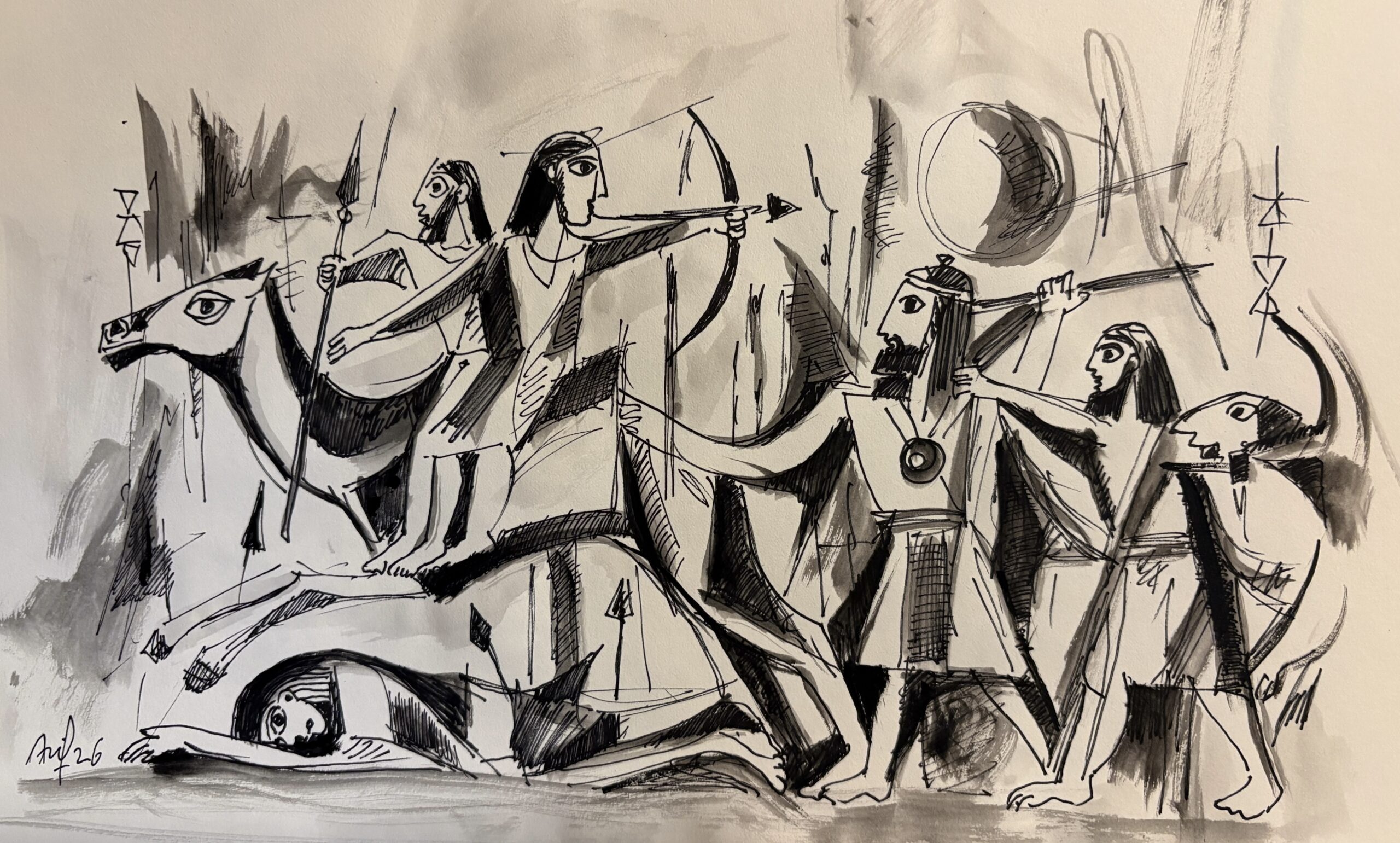 Sumerian Conflict - 172 — AJ172 — Arif Jamil – Visual Artist