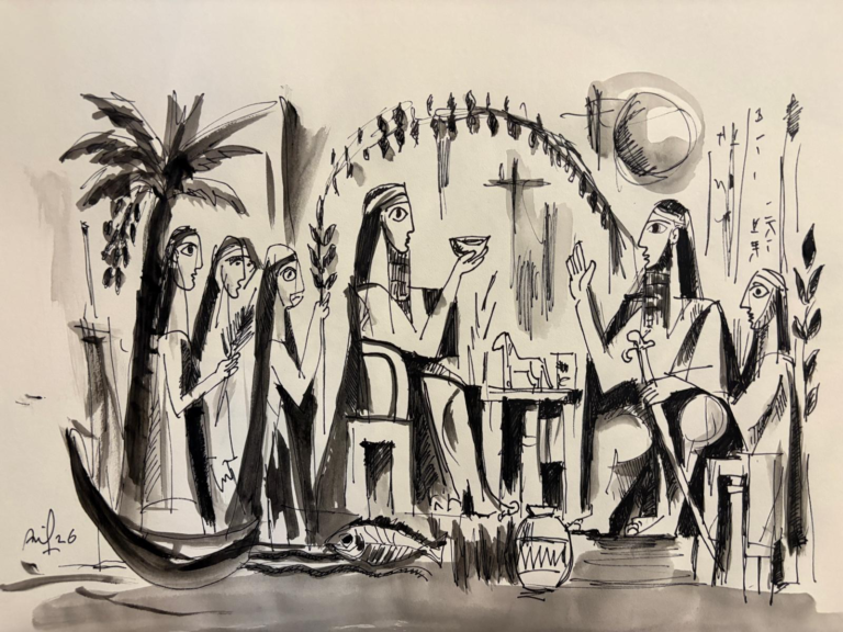 Mesopotamian Ritual - 175 — AJ175 — Arif Jamil – Visual Artist