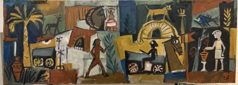 En mesopotamisk dag – 192 — AJ192 — Arif Jamil – Billedkunstner