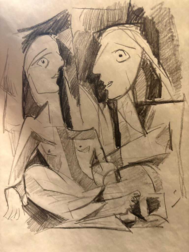 Artwork AJ194 — blyant på papir | Studio Archive — Arif Jamil