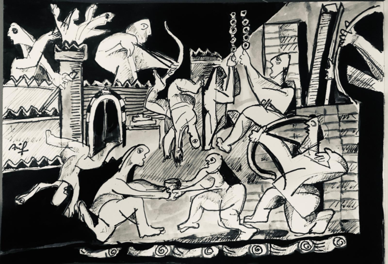 Sumerian Conflict - 222 — AJ222 — Arif Jamil – Visual Artist