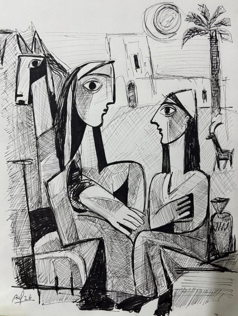 Sumerian Scene - 230 — AJ230 — Arif Jamil – Visual Artist