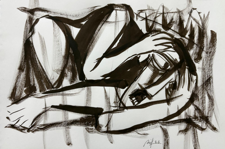 Søvnløshed – 235 — AJ235 — Arif Jamil – Billedkunstner