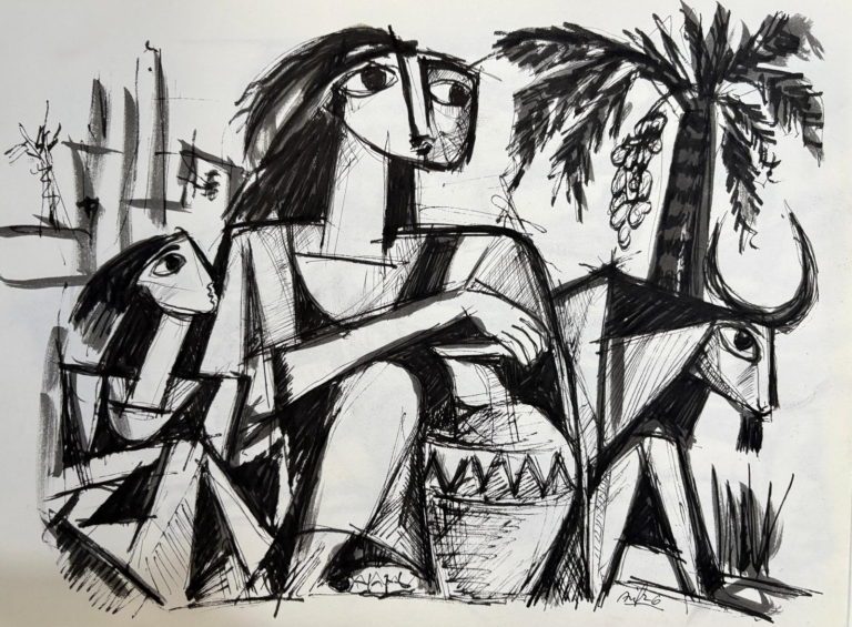Sumerian Scene - 250 — AJ250 — Arif Jamil – Visual Artist
