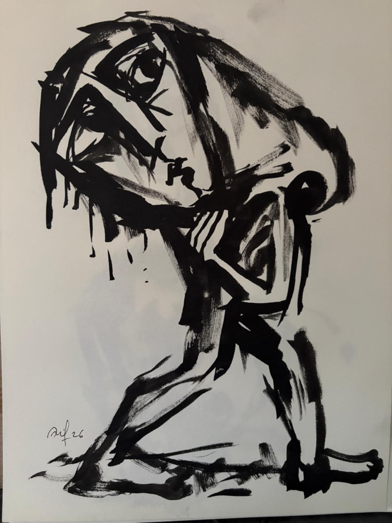 The Weight of My Head - 284 — AJ284 — Arif Jamil – Visual Artist