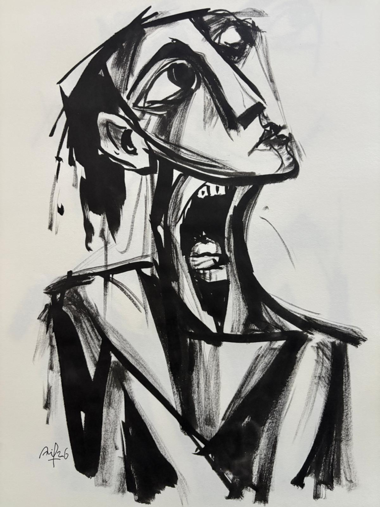 Et skrig indefra – 287 — AJ287 — Arif Jamil – Billedkunstner